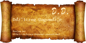 Délczeg Dagomér névjegykártya